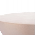 ΤΡΑΠΕΖΙ ΣΑΛΟΝΙΟΥ ΣΤΡΟΓΓΥΛΟ ALLAN HM18162 02 FIBER CEMENT ΣΕ ΛΕΥΚΟ--Φ92x49Υεκ c499158