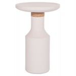ΒΟΗΘΗΤΙΚΟ ΤΡΑΠΕΖΙ TRED T HM18169 02 FIBER CEMENT ΛΕΥΚΟ-ΦΥΣΙΚΟ RATTAN--Φ40x61Υεκ c499161