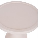 ΒΟΗΘΗΤΙΚΟ ΤΡΑΠΕΖΙ TRED T HM18169 02 FIBER CEMENT ΛΕΥΚΟ-ΦΥΣΙΚΟ RATTAN--Φ40x61Υεκ c499161