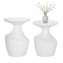 ΣΕΤ ΒΟΗΘΗΤΙΚΑ ΤΡΑΠΕΖΙΑ REBON 2ΤΜΧ HM21137 02 FIBER CEMENT ΣΕ ΛΕΥΚΟ--Φ40εκ Φ27 5εκ c499162