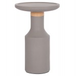 ΒΟΗΘΗΤΙΚΟ ΤΡΑΠΕΖΙ TRED T HM18169 03 FIBER CEMENT ΓΚΡΙ-ΦΥΣΙΚΟ RATTAN--Φ40x61Υεκ c499163