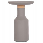 ΒΟΗΘΗΤΙΚΟ ΤΡΑΠΕΖΙ TRED T HM18169 03 FIBER CEMENT ΓΚΡΙ-ΦΥΣΙΚΟ RATTAN--Φ40x61Υεκ c499163