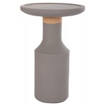 ΒΟΗΘΗΤΙΚΟ ΤΡΑΠΕΖΙ TRED T HM18169 03 FIBER CEMENT ΓΚΡΙ-ΦΥΣΙΚΟ RATTAN--Φ40x61Υεκ c499163