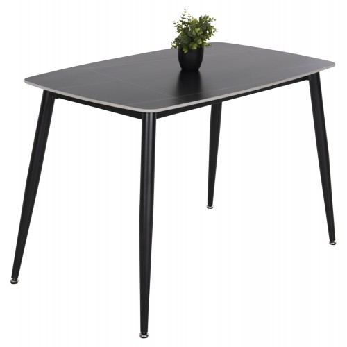ΤΡΑΠΕΖΙ RAVEN HM9854 02 ΚΕΡΑΜΙΚΟ TOP ΜΑΥΡΟ ΜΑΡΜΑΡΟ-ΜΑΥΡΟ ΜΕΤΑΛΛΟ 117 5x67 5x76Υεκ c499610