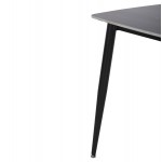 ΤΡΑΠΕΖΙ RAVEN HM9854 02 ΚΕΡΑΜΙΚΟ TOP ΜΑΥΡΟ ΜΑΡΜΑΡΟ-ΜΑΥΡΟ ΜΕΤΑΛΛΟ 117 5x67 5x76Υεκ c499610
