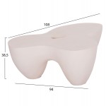 ΤΡΑΠΕΖΙ ΣΑΛΟΝΙΟΥ SALLEN HM18161 02 FIBER CEMENT ΣΕ ΛΕΥΚΟ--108x94x38 5Υεκ c499612