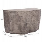 ΚΟΝΣΟΛΑ ΒΡΑΧΟΣ INTERON HM18152 03 FIBER CEMENT ΣΕ ΓΚΡΙ--120x50x71Υεκ c499614