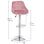 ΣΚΑΜΠΟ ΜΠΑΡ ROSE HM204 42 ΜΕ ΑΜΟΡΤΙΣΕΡ ΧΡΩΜΙΟΥ ΣΑΠΙΟ ΜΗΛΟ ΒΕΛΟΥΔΟ 48x45x105Υεκ SET 2τμχ c499715