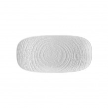 Πιατέλα πορσελάνης ορθογώνια 30 5x13 5cm Σειρά Chef Art Νο1 λευκή ματ παγετού Prego - Σετ 6 c499721