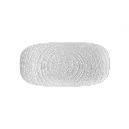 Πιατέλα πορσελάνης ορθογώνια 30 5x13 5cm Σειρά Chef Art Νο1 λευκή ματ παγετού Prego - Σετ 6 c499721
