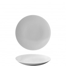 Πιάτο πορσελάνης βαθύ 23xΥ4 5cm Σειρά Chef Art No2 λευκό ματ παγετού Prego - Σετ 4 c499723