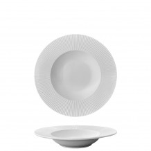 Πιάτο πορσελάνης pasta 23 5xΥ4cm Σειρά Chef Art No2 λευκό ματ παγετού Prego - Σετ 4 c499724