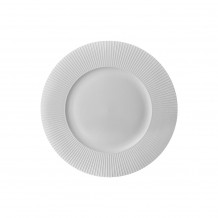 Πιάτο πορσελάνης ρηχό 27cm Σειρά Chef Art No2 λευκό ματ παγετού Prego - Σετ 4 c499726