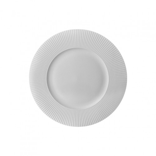 Πιάτο πορσελάνης ρηχό 27cm Σειρά Chef Art No2 λευκό ματ παγετού Prego - Σετ 4 c499726