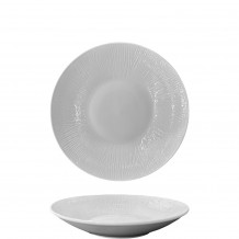 Πιάτο πορσελάνης βαθύ 25xΥ4 7cm Σειρά Pandoro λευκό Prego - Σετ 2 c499728