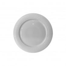 Πιάτο πορσελάνης ρηχό 26cm Σειρά Pandoro λευκό Prego - Σετ 4 c499730