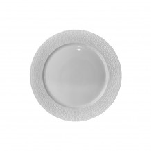 Πιάτο πορσελάνης ρηχό φ26cm Σειρά Fizz Dot λευκό Prego - Σετ 6 c499733