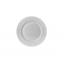 Πιάτο πορσελάνης ρηχό φ21cm Σειρά Fizz Dot λευκό Prego - Σετ 6 c499734