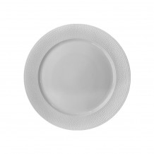 Πιάτο πορσελάνης ρηχό φ30cm Σειρά Fizz Dot λευκό Prego - Σετ 4 c499735