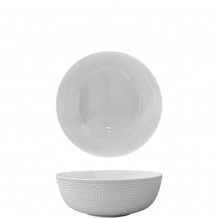 Μπωλ πορσελάνης βαθύ φ21xΥ8 2cm Σειρά Fizz Dot λευκό Prego - Σετ 4 c499737