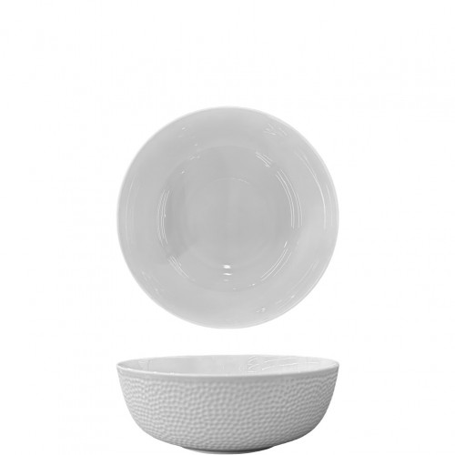 Μπωλ πορσελάνης βαθύ φ21xΥ8 2cm Σειρά Fizz Dot λευκό Prego - Σετ 4 c499737
