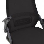 Καρέκλα γραφείου Reji pakoworld mesh ύφασμα μαύρο 58x60x89-99εκ c499769