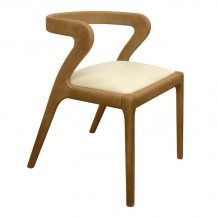 AVERY Καρέκλα Τραπεζαρίας Απόχρωση Φυσικό Pu Εκρού SET 2τμχ c499798