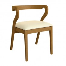 FRANKY Καρέκλα Τραπεζαρίας Απόχρωση Φυσικό Pu Εκρού SET 2τμχ c499804