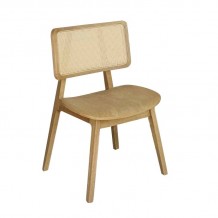 LORIAN Καρέκλα Τραπεζαρίας Απόχρωση Φυσικό SET 2τμχ c499807