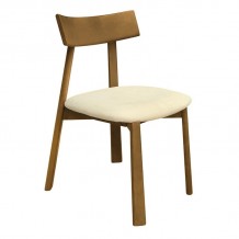 CORNEL Καρέκλα Τραπεζαρίας Απόχρωση Φυσικό Pu Εκρού SET 2τμχ c499809