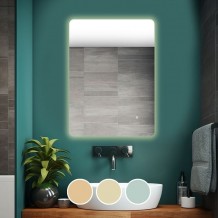 LED-5 Καθρέπτης Τοίχου - Φωτιζόμενος - Αφής με 3 επιλογές εναλλαγής χρωμάτων c499820