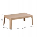 ΤΡΑΠΕΖΑΚΙ ΟΡΘΟΓΩΝΙΟ SLEEK HM6367 03 ΠΟΛΥΠΡΟΠΥΛΕΝΙΟ ΚΑΠΟΥΤΣΙΝΟ 99x59 5x39 5Υεκ c499831