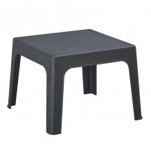 ΤΡΑΠΕΖΑΚΙ ΤΕΤΡΑΓΩΝΟ SLEEK HM6371 10 ΠΟΛΥΠΡΟΠΥΛΕΝΙΟ ΣΕ ΣΚΟΥΡΟ ΓΚΡΙ 49 5x49 5x40Υεκ c499835