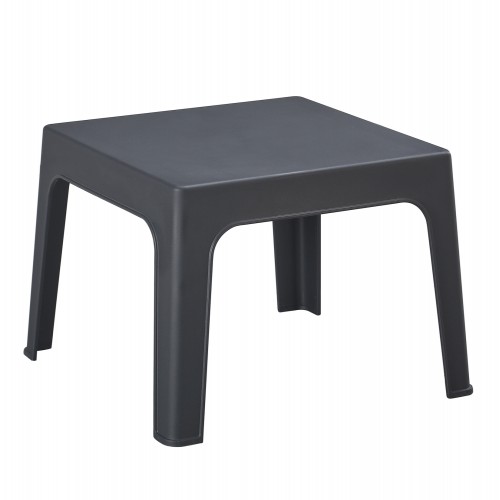 ΤΡΑΠΕΖΑΚΙ ΤΕΤΡΑΓΩΝΟ SLEEK HM6371 10 ΠΟΛΥΠΡΟΠΥΛΕΝΙΟ ΣΕ ΣΚΟΥΡΟ ΓΚΡΙ 49 5x49 5x40Υεκ c499835