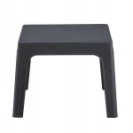 ΤΡΑΠΕΖΑΚΙ ΤΕΤΡΑΓΩΝΟ SLEEK HM6371 10 ΠΟΛΥΠΡΟΠΥΛΕΝΙΟ ΣΕ ΣΚΟΥΡΟ ΓΚΡΙ 49 5x49 5x40Υεκ c499835