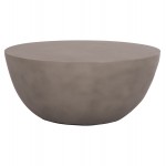 ΤΡΑΠΕΖΙ ΣΑΛΟΝΙΟΥ ΣΤΡΟΓΓΥΛΟ ALLAN HM18162 03 FIBER CEMENT ΣΕ ΓΚΡΙ--Φ92x49Υεκ c499875