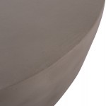 ΤΡΑΠΕΖΙ ΣΑΛΟΝΙΟΥ ΣΤΡΟΓΓΥΛΟ ALLAN HM18162 03 FIBER CEMENT ΣΕ ΓΚΡΙ--Φ92x49Υεκ c499875