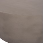 ΤΡΑΠΕΖΙ ΣΑΛΟΝΙΟΥ ΣΤΡΟΓΓΥΛΟ ALLAN HM18162 03 FIBER CEMENT ΣΕ ΓΚΡΙ--Φ92x49Υεκ c499875