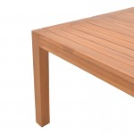 Τραπέζι Vocaly pakoworld teak ξύλο σε φυσική απόχρωση 200x100x75εκ c499882