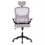 ΚΑΡΕΚΛΑ ΓΡΑΦΕΙΟΥ BASTON HM18236 02 ΓΚΡΙ MESH ΜΑΥΡΟ PP ΣΚΕΛΕΤΟΣ 64x60x127Υεκ c499885