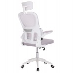 ΚΑΡΕΚΛΑ ΓΡΑΦΕΙΟΥ BASTON HM18236 03 ΓΚΡΙ MESH ΛΕΥΚΟΣ PP ΣΚΕΛΕΤΟΣ 64x60x127Υεκ c499886