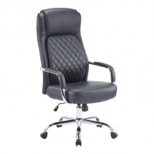 Καρέκλα γραφείου διευθυντή Rianda pakoworld pu σε μαύρη απόχρωση 70x64x116-124εκ c499914