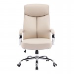 Καρέκλα γραφείου διευθυντή Venza pakoworld pu σε μπεζ απόχρωση 70x65x117-124εκ c499915