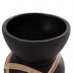 ΔΙΑΚΟΣΜΗΤΙΚΟ ΒΑΖΟ ΔΑΠΕΔΟΥ MAYNARD HM4672 01S FIBER CEMENT ΜΑΥΡΟ-RATTAN Φ27 5x50Υ c499921