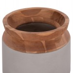 ΔΙΑΚΟΣΜΗΤΙΚΟ ΒΑΖΟ ΔΑΠΕΔΟΥ LINTER HM4662 03L FIBER CEMENT ΓΚΡΙ--ΞΥΛΟ ΤΕΑΚ Φ41x47Υ c499922