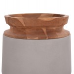 ΔΙΑΚΟΣΜΗΤΙΚΟ ΒΑΖΟ ΔΑΠΕΔΟΥ LINTER HM4662 03L FIBER CEMENT ΓΚΡΙ--ΞΥΛΟ ΤΕΑΚ Φ41x47Υ c499922