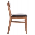 KΑΡΕΚΛΑ ΤΡΑΠΕΖΑΡΙΑΣ SEKOR HM9945 03 ΚΑΡΥΔΙ RUBBERWOOD-ΜΑΥΡΟ PU 51x48x79Υεκ c499952