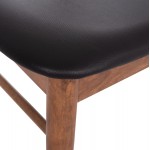 KΑΡΕΚΛΑ ΤΡΑΠΕΖΑΡΙΑΣ SEKOR HM9945 03 ΚΑΡΥΔΙ RUBBERWOOD-ΜΑΥΡΟ PU 51x48x79Υεκ c499952