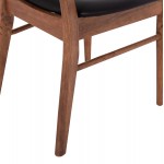 KΑΡΕΚΛΑ ΤΡΑΠΕΖΑΡΙΑΣ SEKOR HM9945 03 ΚΑΡΥΔΙ RUBBERWOOD-ΜΑΥΡΟ PU 51x48x79Υεκ c499952
