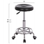 ΣΚΑΜΠΟ ΠΕΡΙΣΤΡΕΦΟΜΕΝΟ ΣΧΕΔΙΑΣΤΗΡΙΟΥ IRIS HM212 21 ΜΑΥΡΟ PU HOMEMARKT Φ32x45-60Υεκ SET 2τμχ c499962